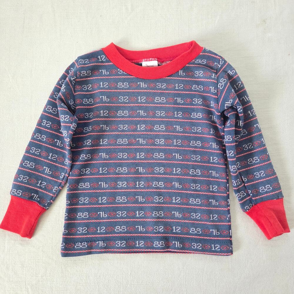 Vintage Football Numbers Long Sleeve 18-24 months